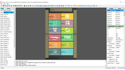 HMI Display Project for a Complete Functional Demo in 480x800