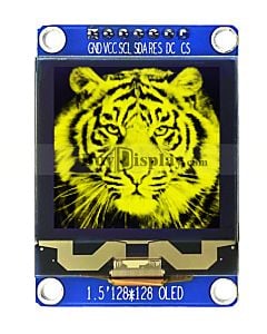 128x128 Grayscale OLED Module Display SPI I2C White 1.5 inch Arduino,Raspberry Pi