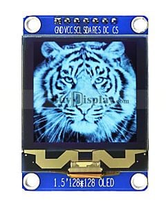 128x128 Grayscale OLED Module Display SPI I2C Yellow 1.5 inch Arduino,Raspberry Pi