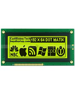 192x64 LCD Arduino Dot Matrix Display KS0107 KS0108,Black on YG