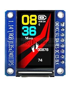 1.14 inch TFT IPS LCD Display Module 135x240 SPI for Arduino Raspberry Pi