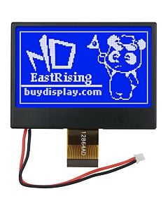 2.7 inch Blue SPI COG 128x64 ST7565 LCD Display EMC and ESD protection