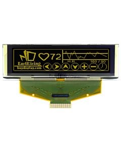 2.8 inch OLED Display 256x64 Graphic Module,SSD1322,Yellow on Black