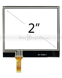 2 inch 4-wire resistive touch panel screen