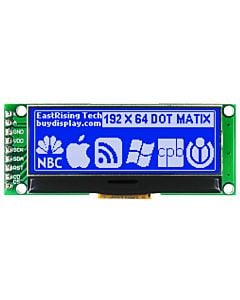 2 inch Blue 192x64 Graphic LCD Display Module,UC1609,SPI for Arduino