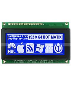 3.3 inch Display 192x64 19264 LCD Monochrome Module,White on Blue