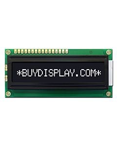 3.3V-5V 1601 1x16 Character LCD Module Display,White on Black