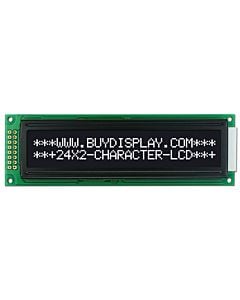 3.3V-5V 24x2 Character LCD Display Module HD44780,White on Black