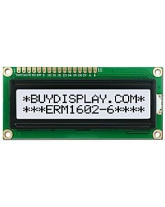 3.3V-5V LCD Module 16x2 1602 Character Display,Black on White