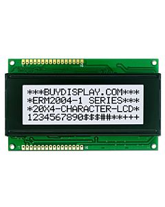 3.3V/5V 20x4 Character LCD Display Module,Black on White,High Contrast