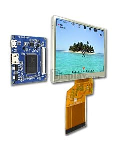 3.5 inch 320x240 Touch Display with Mini HDMI Board for Raspebrry PI