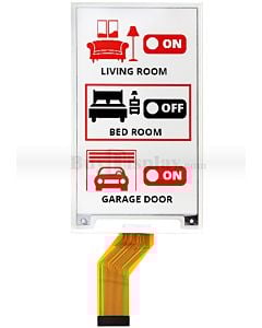 3.7 inch e-Ink 240x416 e-Paper Display Panel Red White Black SPI