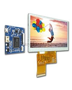 4.3 inch 480x272 Touch Display with Mini HDMI Board for Raspebrry PI