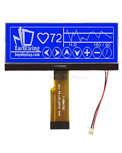 4.3 inch COG 240x64 Display Graphic LCD Module Pinout,UC1698,White on Blue