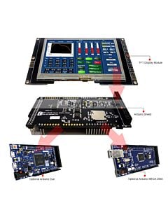 4.3 inch TFT LCD Arduino Shield Tutorial,SSD1963 for Mega Due