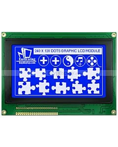 4.7 inch LCD 240x128 TouchScreen Graphic Module Display White on Blue