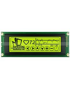 5.2 inch 240x64 T6963C LCD 24064 Display Graphic Module,Black on YG