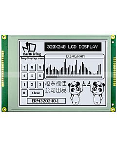 5.7 inch 320x240 Graphic LCD Module -China,Touch Panel,Black on White