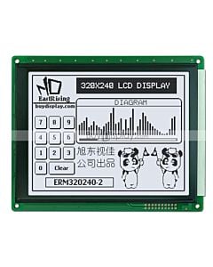 5.7 inch 320x240 LCD Display Graphic Module ,Touch Panel, Black on White