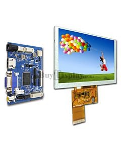 5 inch LCD Module HDMI,VGA,Video Driver Board and 800x480 TFT Display