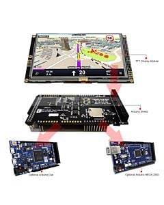 5 inch TFT Display Arduino Touch Shield SSD1963 Library for Mega Due