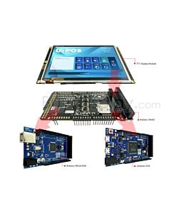 ER-TFTM050A2-2-4125 is 5"display 480x272 with RA8875 controller board,arduino shield,capacitive touch,examples,library for arduino mega2560,due or uno board.