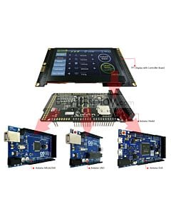 4.3 inch TFT Capacitive Touchscreen Display Arduino Shield 480x272