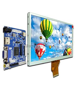 9 inch LCD Display Touch Screen VGA+Video+HDMI Driver board,AT090TN10