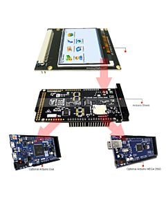 Arduino 2.3 inch TFT LCD Touch Shield ILI9342,Library for Mega Due 