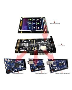 Arduino 3.2 inch TFT LCD Touch Shield ILI9341,Library for Mega Due Uno