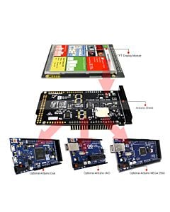 Arduino 3.5 inch TFT LCD Touch Shield Serial SPI Example for Mega Due Uno