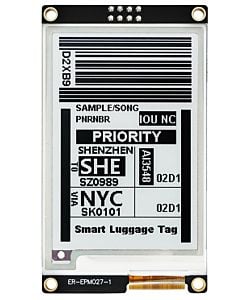 Sunlight Readable Serial SPI 2.9 inch Color E-Ink Display Module 128x296