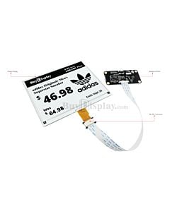 Black 5.83 inch e-Ink Display Raspberry Pi HAT,e-Paper 648x480