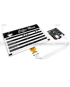 Black 7.5 inch e-Paper Display Arduino Shield,Library 640x384