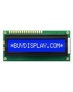 Blue Display 16x1 Character LCD Module,Single LIne,White Backlight