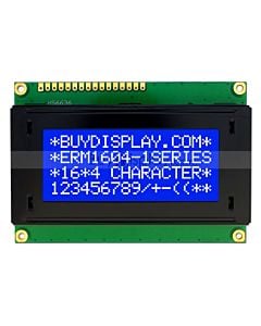 Character 16x4 LCD Arduino Display Module,Commands,White on Blue