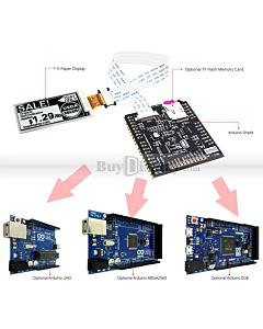 Sunlight Readable Serial SPI 2.9 inch Color E-Ink Display Module 128x296