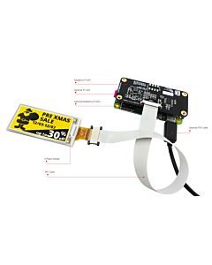 Connect Yellow 2.13 inch e-Ink Display Panel to Raspberry Pi Hat