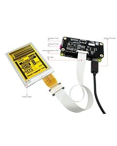 Connect Yellow 2.7 inch e-Ink Display to Raspberry Pi Hat