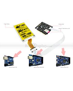 Connect Yellow 3.7 inch 240x416 e-Paper Display Panel to Arduino
