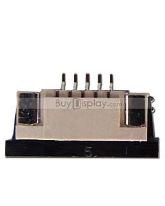 5 Pin 1mm Pitch Bottom Contact  ZIF Connector,FPC/FFC Connector