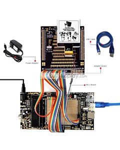 Microcontroller Development Board for COG 128x128 Graphic LCD Module 
