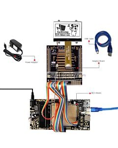 Testing Board for 128x64 Graphic  COG LCD Module Display