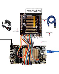 Demo Board for COG 16x2 Character LCD Module Display ERC1602-2