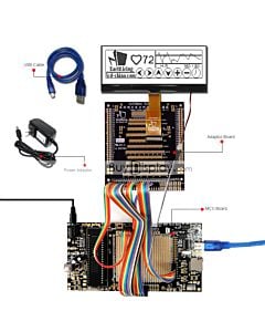 Testing Board for 128x64 Graphic  COG LCD Module Display