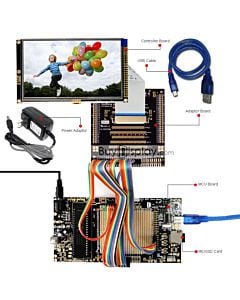 ER-DBT050-2_MCU 8051 Microcontroller Development Board&Kit for ER-TFT050A3-2 and its touch pane