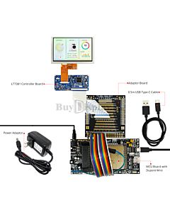 8051 Microcontroller/MCU Development Board for TFT LCD ER-TFT050B1-1