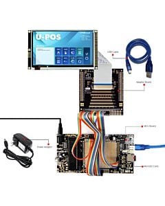 ER-DBTM043A2-3_MCU 8051 Microcontroller Development Board&Kit for ER-TFTM043A2-3