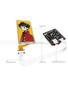 Quad-Color 3.7 inch e-Paper 240x416 Display w/Arduino Shield,Library