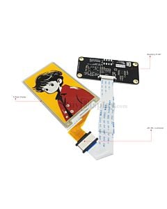 Quad-Color 3.7" e-Ink Display w/Raspberry Pi HAT,e-Paper 240x416 IoT